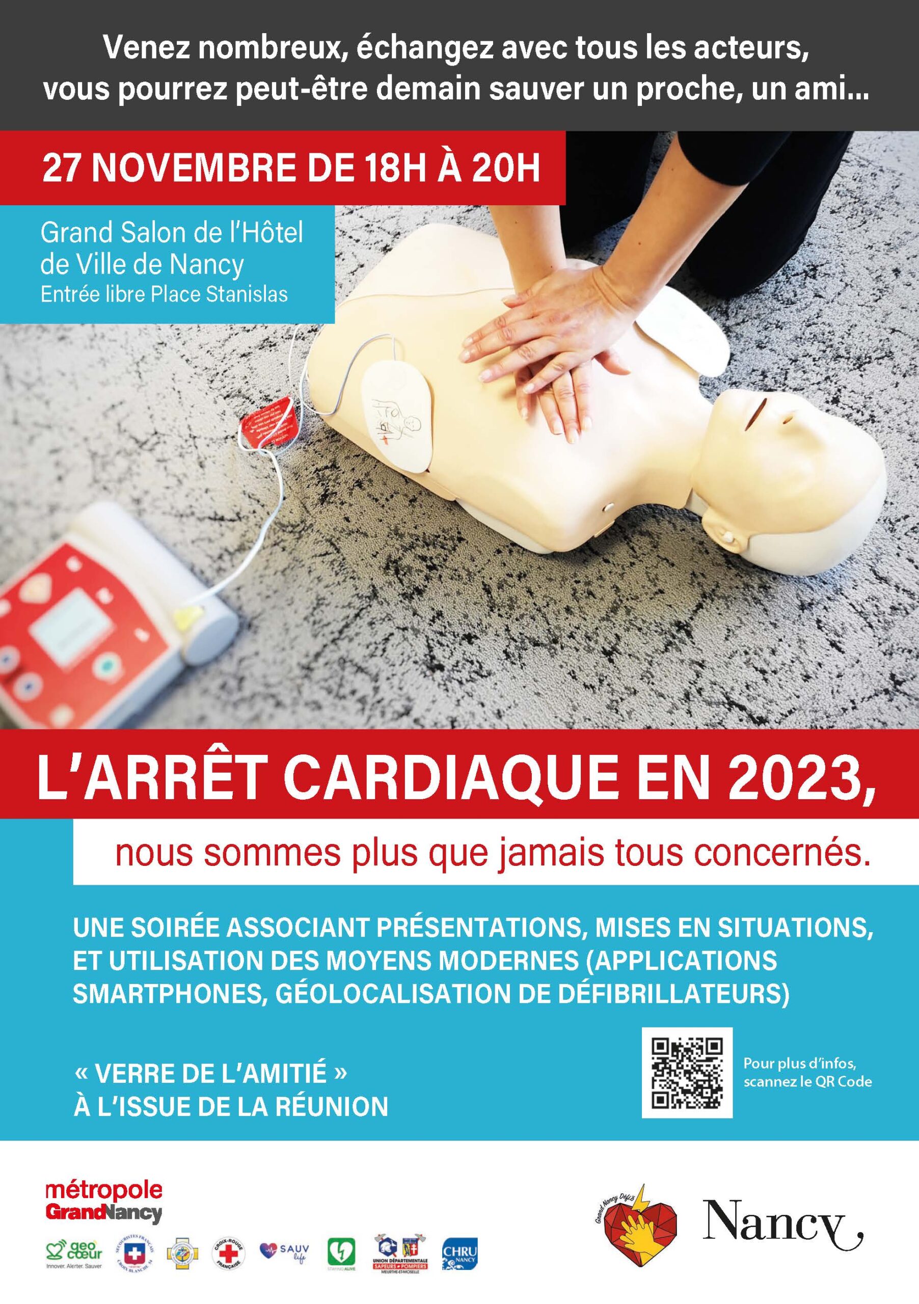 Nancy. Conférence / Ateliers "L'Arrêt Cardiaque 2023"
